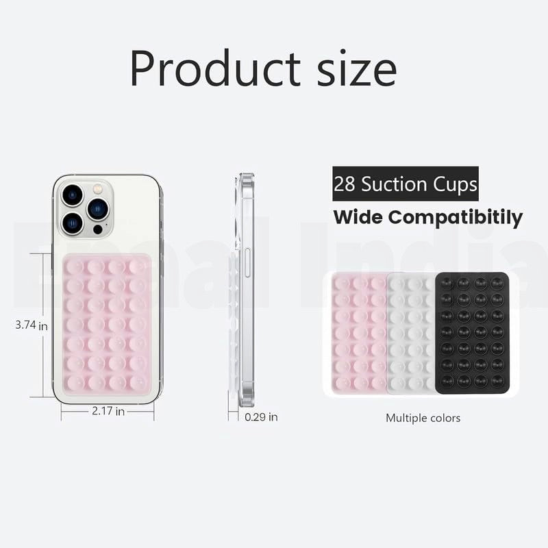 Epaal Silicone (56 cups) Suction Phone Case Hands-Free Mobile Holder Grip (1pc) Mobile Holder