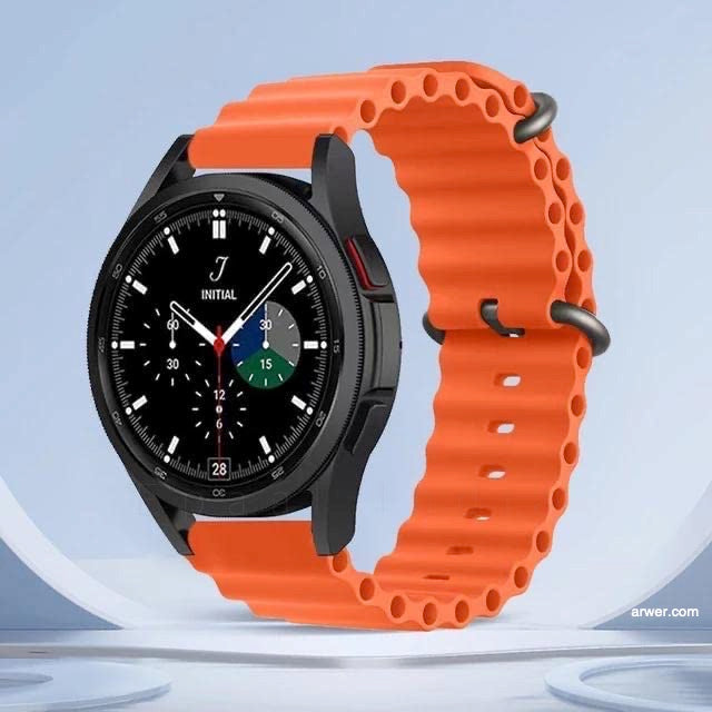 Epaal 22mm Universal Silicone Strap with Cross Holes for Samsung Watch 3 45mm/Gear S3 Classic/Frontier/Huawei GT2/Realme Watch 2/2 Pro/S/S Pro