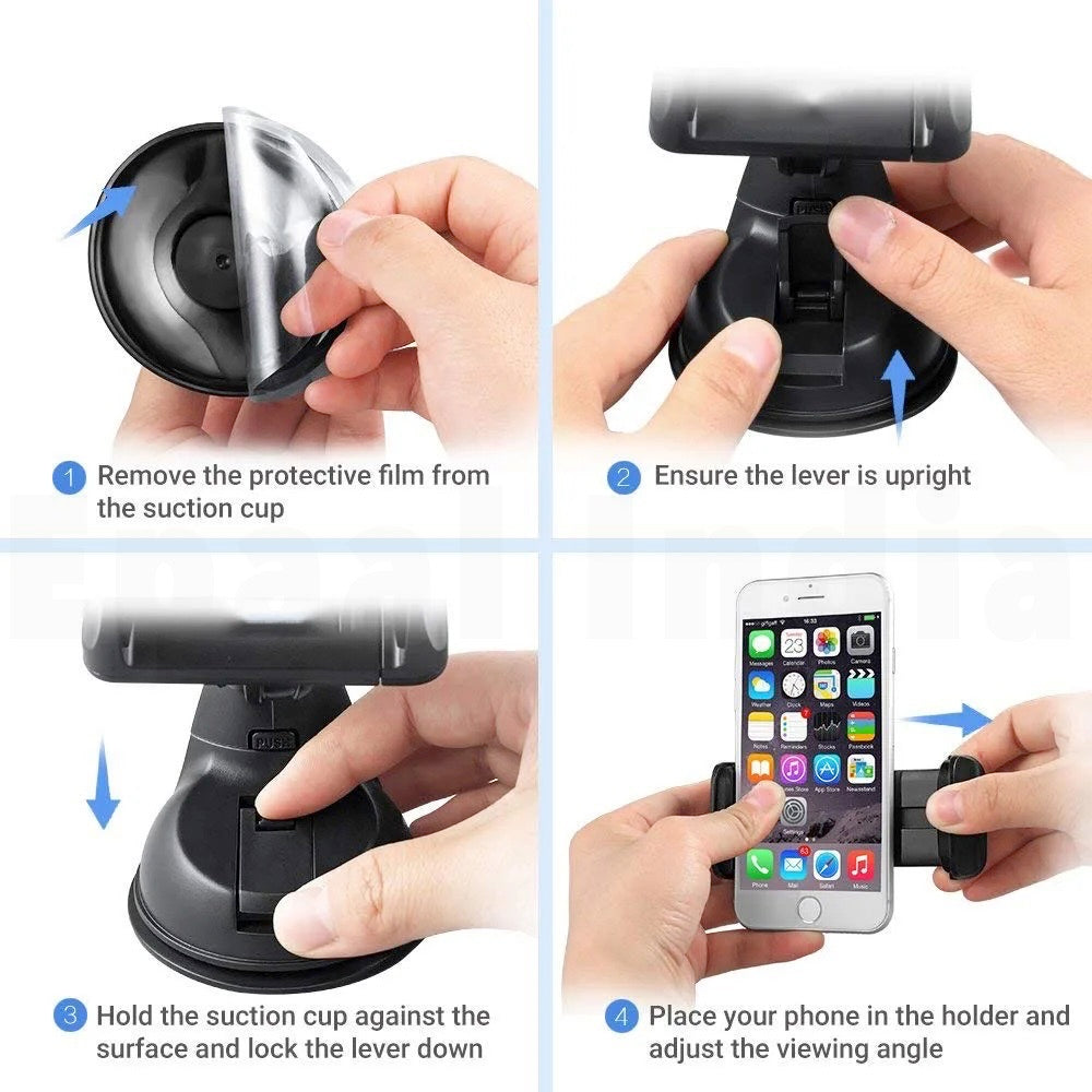 Epaal Yesido Strong Washable Suction Cup Mobile Holder for Dashboard, WindShield