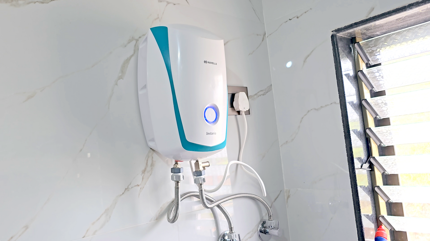 Havells Instanio 3-Litre Instant Geyser (White/Blue), Wall Mount