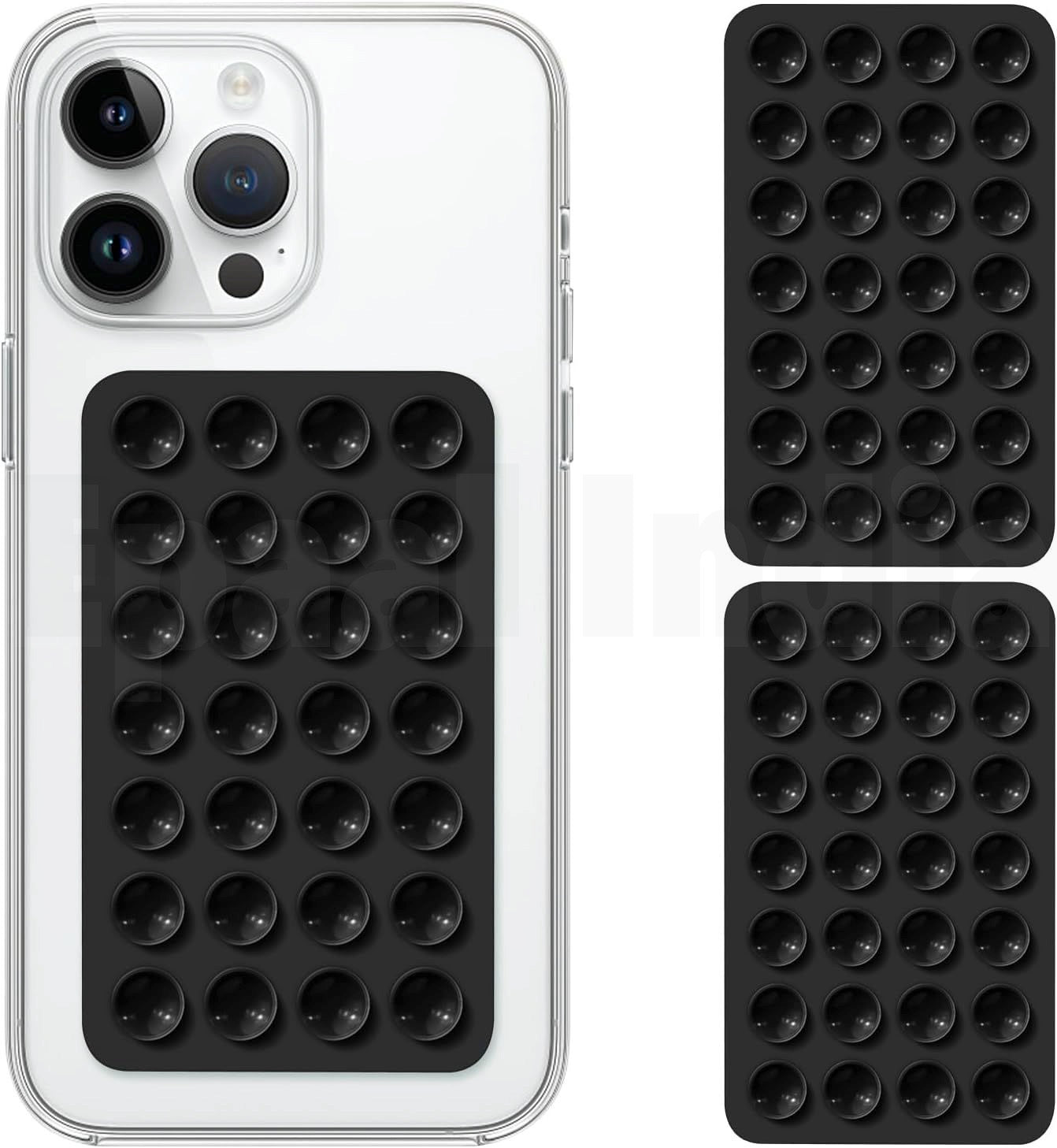 Epaal Silicone (56 cups) Suction Phone Case Hands-Free Mobile Holder Grip (2pcs) Mobile Holder