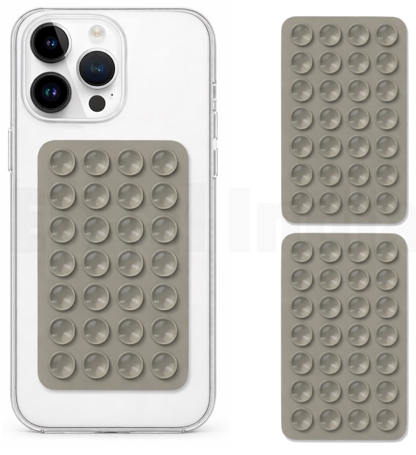 Epaal Silicone (56 cups) Suction Phone Case Hands-Free Mobile Holder Grip (2pcs) Mobile Holder