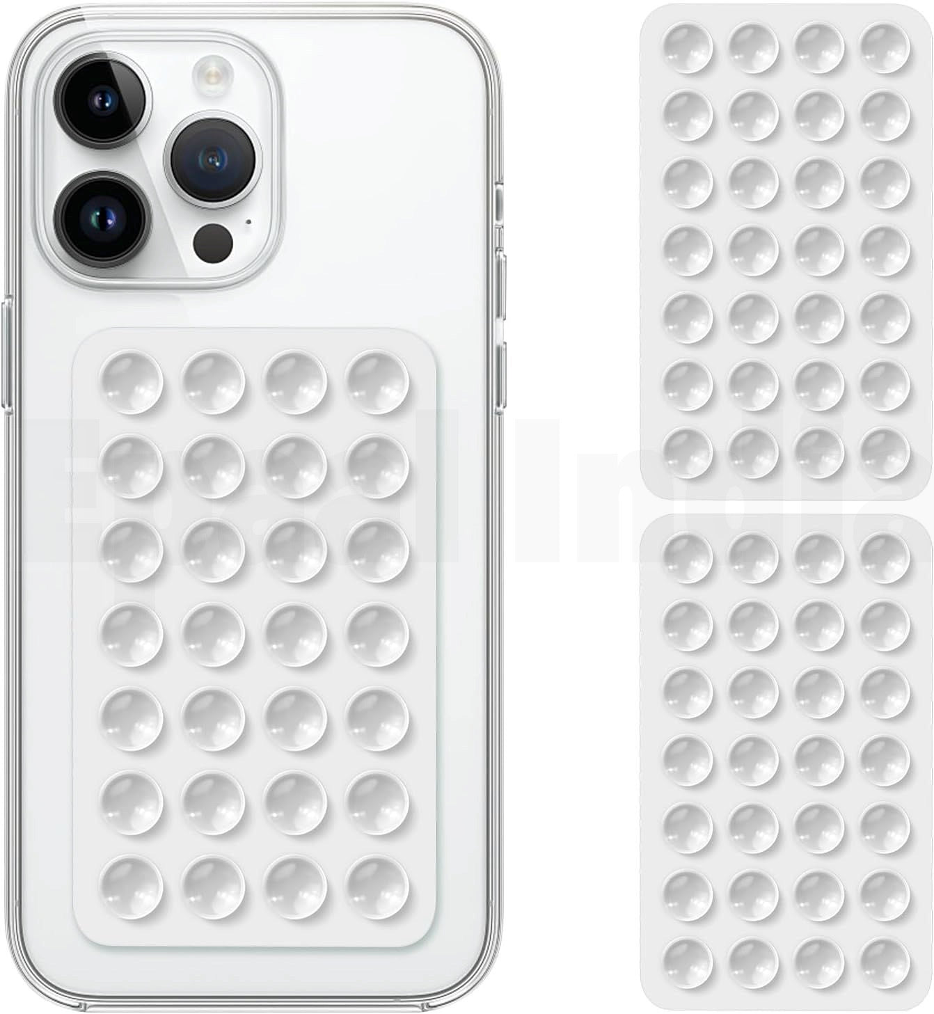 Epaal Silicone (56 cups) Suction Phone Case Hands-Free Mobile Holder Grip (2pcs) Mobile Holder