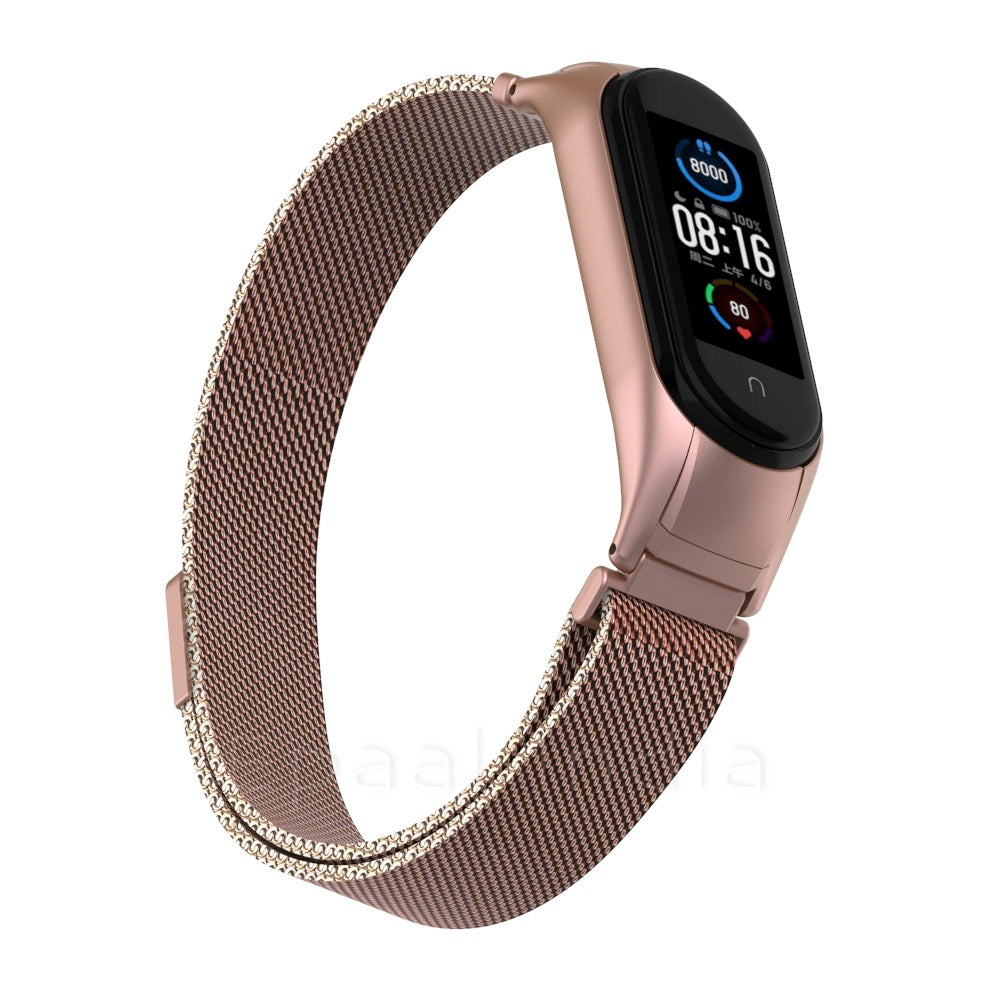 Epaal Mi Band 6 / Mi Band 5 Stainless Steel Magnetic Milanese Loop Mesh Strap