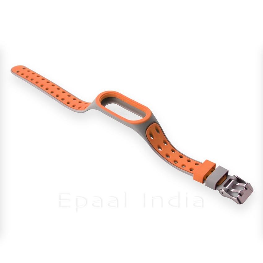 Epaal Mi Band 3 / Mi Band 4 Super Soft Durable Silicone Strap with Metal Buckle