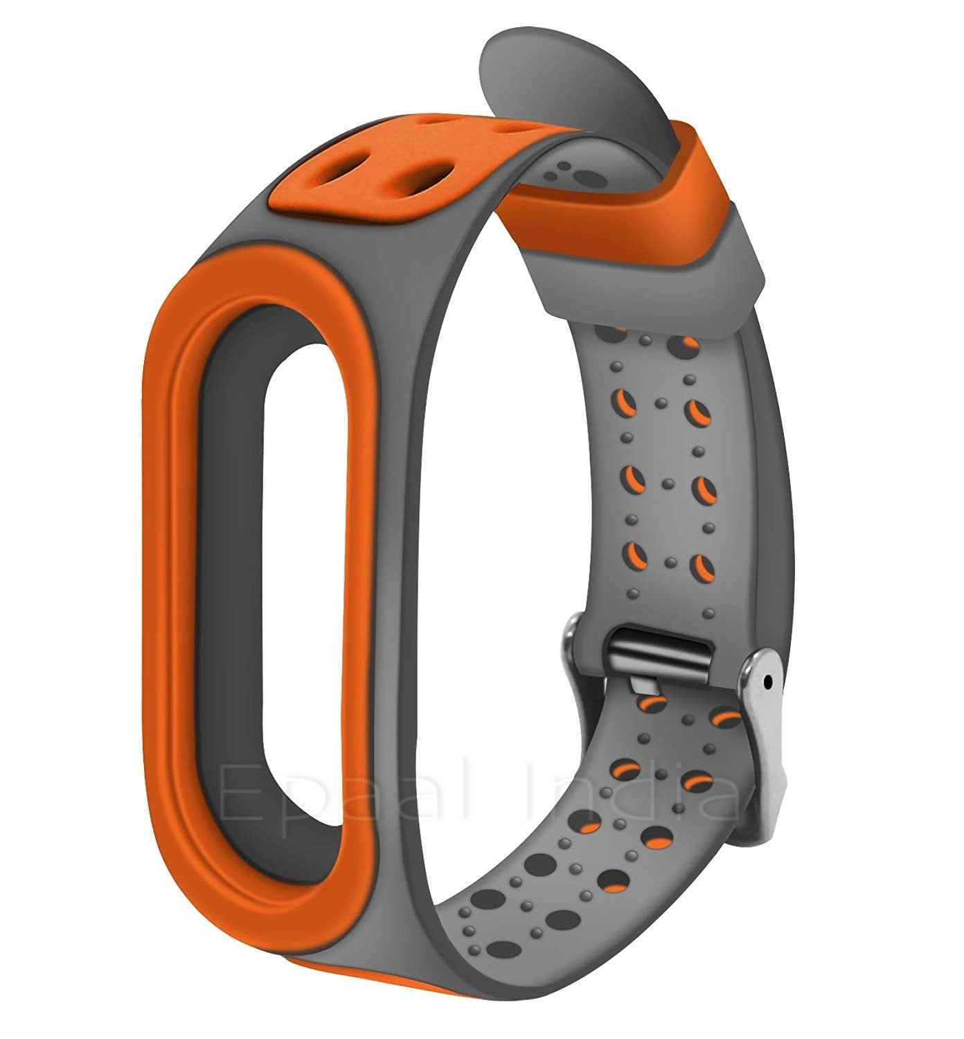 Epaal Mi Band 3 / Mi Band 4 Super Soft Durable Silicone Strap with Metal Buckle