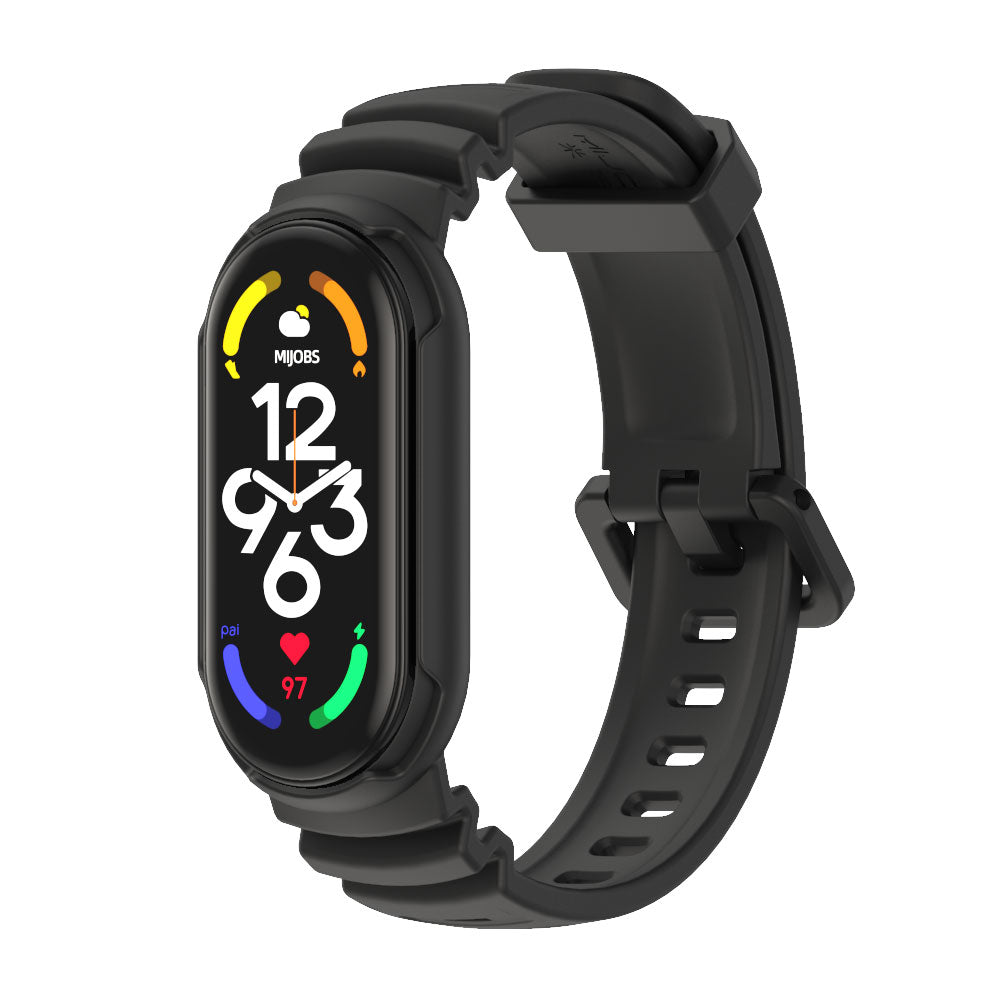 Two Piece Rugged Strap for Mi Band 7 / 6 / 5 - Sporty & Stylish