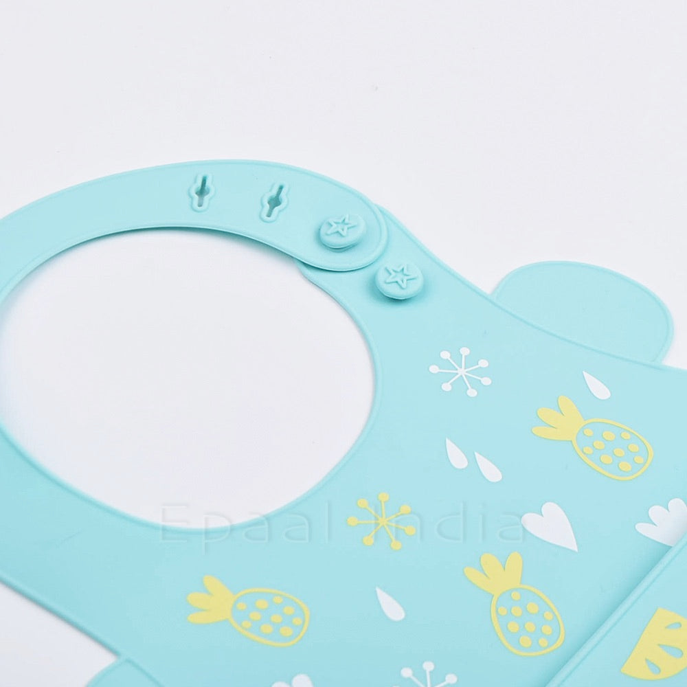 [Clearance] Waterproof Silicone Bib for Feeding Infants and Toddlers (6M to 5 Yr) Easily Wipes Clean! Comfortable Soft Baby Bibs Keep Stains Off!