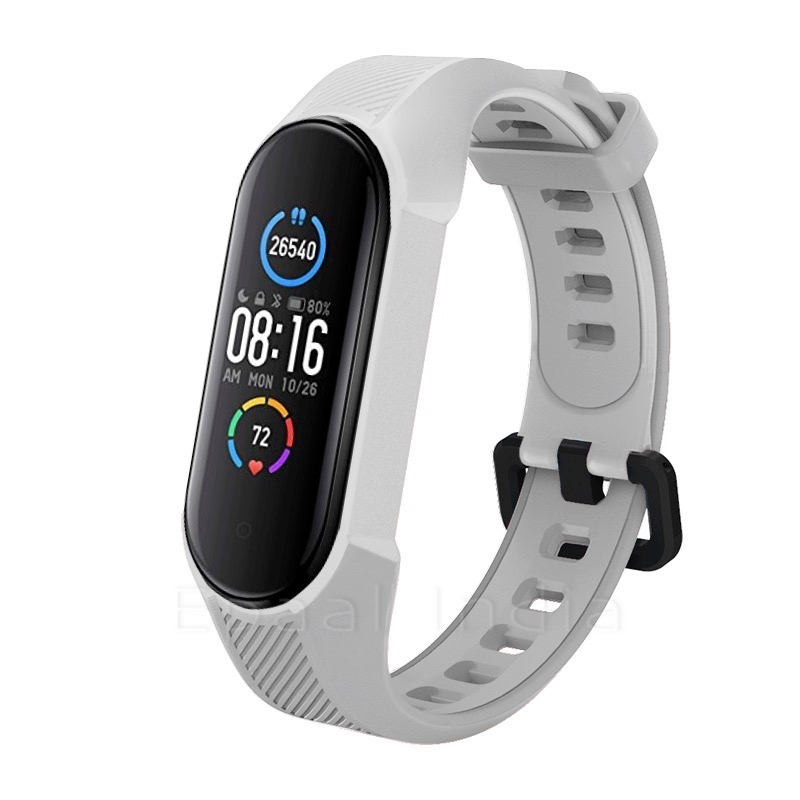 Epaal Mi Band 6 / Mi Band 5 Rugged and Tough Bracelet Silicone Replacement Strap