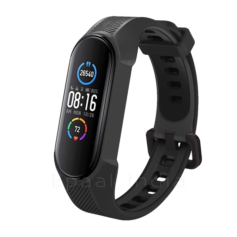 Epaal Mi Band 6 / Mi Band 5 Rugged and Tough Bracelet Silicone Replacement Strap