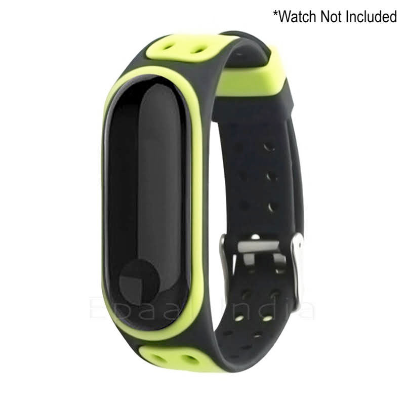 Epaal Mi Band 3 / Mi Band 4 Super Soft Durable Silicone Strap with Metal Buckle