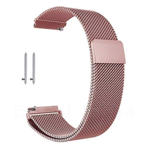 Epaal 22mm Magnetic Mesh Universal Strap for Samsung Watch 3 45mm / Samsung Gear S3 Classic/Frontier/Huawei GT2/Realme S/S Pro