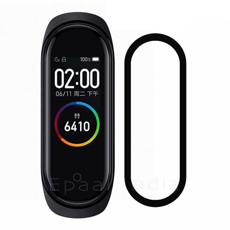 Epaal Mi Band 6 / Mi Band 5 3D Protective Screen Guard Film, PMMA+PU Edge to Edge Screen Protection