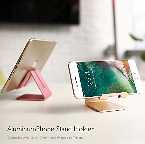 Aluminium Desktop Stand Holder for Mobile Phone and Tablet (Up to 10.1 inch) Cell Phone Stand Tablet Stand