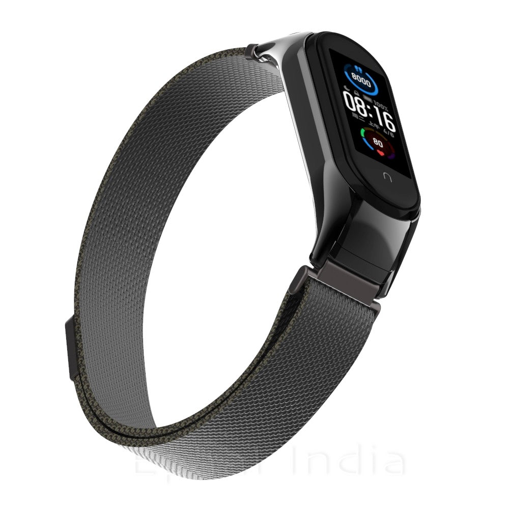 Epaal Mi Band 6 / Mi Band 5 Stainless Steel Magnetic Milanese Loop Mesh Strap