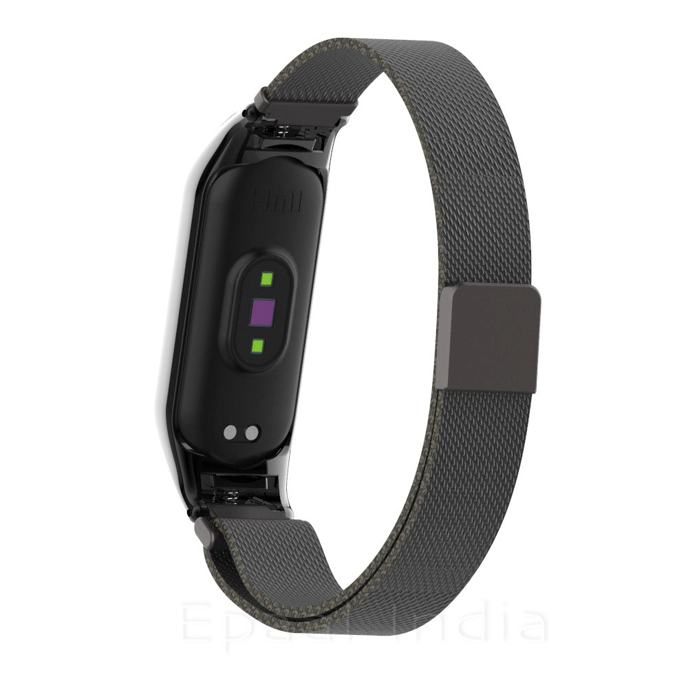 Epaal Mi Band 6 / Mi Band 5 Stainless Steel Magnetic Milanese Loop Mesh Strap