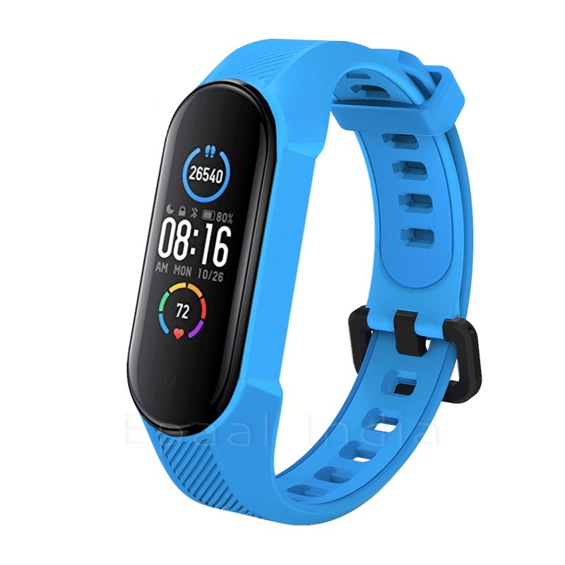 Epaal Mi Band 6 / Mi Band 5 Rugged and Tough Bracelet Silicone Replacement Strap