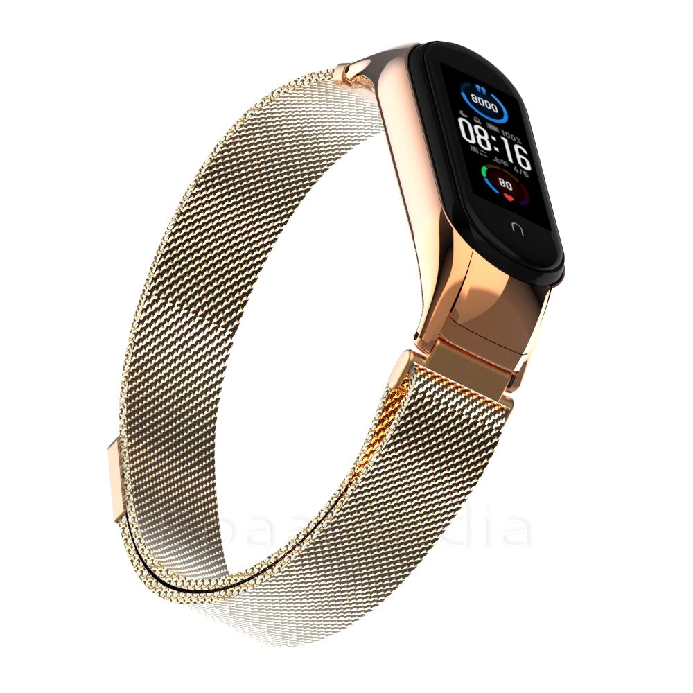 Epaal Mi Band 6 / Mi Band 5 Stainless Steel Magnetic Milanese Loop Mesh Strap