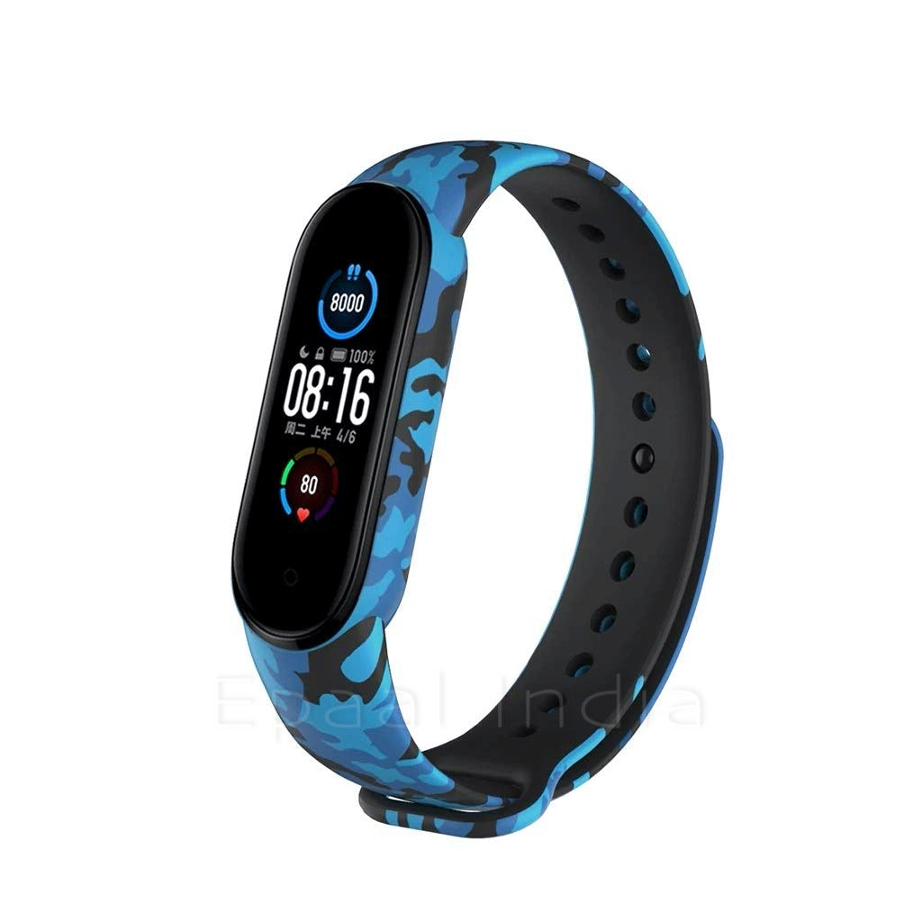 Epaal Mi Band 6 / Mi Band 5 Camouflage Army Military Style Replacement Strap