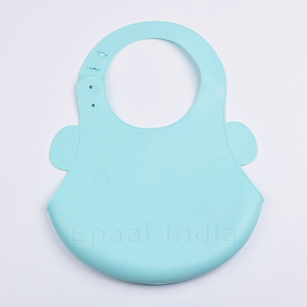 Waterproof Silicone Bib for Feeding Infants and Toddlers (6M to 5 Yr) Easily Wipes Clean! Comfortable Soft Baby Bibs Keep Stains Off!