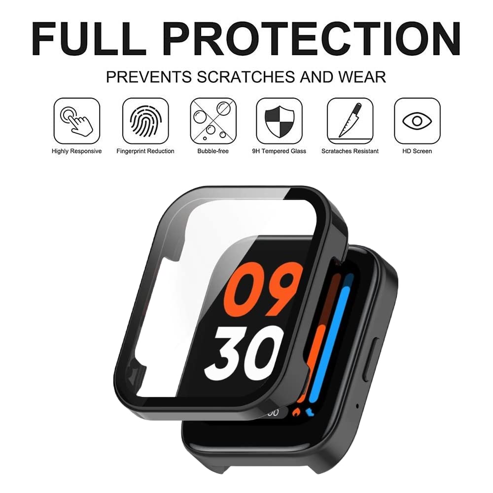 Epaal Bumper Case for Realme Watch 3 Anti Scratch Shockproof PC Case Cover Protector