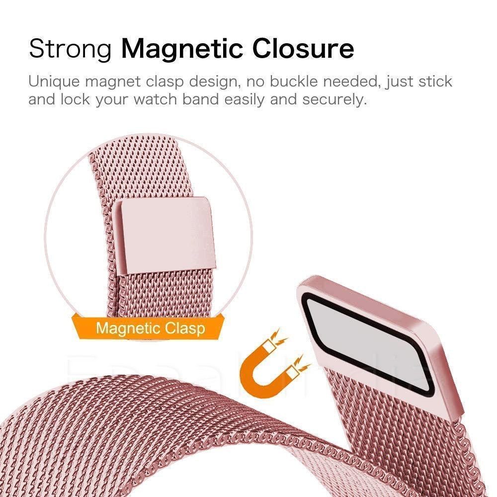 Epaal 19mm Magnetic Mesh Universal Strap for Noise ColorFit Pulse, Noise ColorFit Pro 2/Oxy, Boat Storm