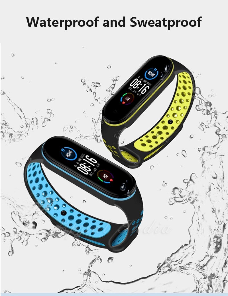 Epaal® Mi Band 6 / Mi Band 5 Sports Silicone Replacement Strap Wristband