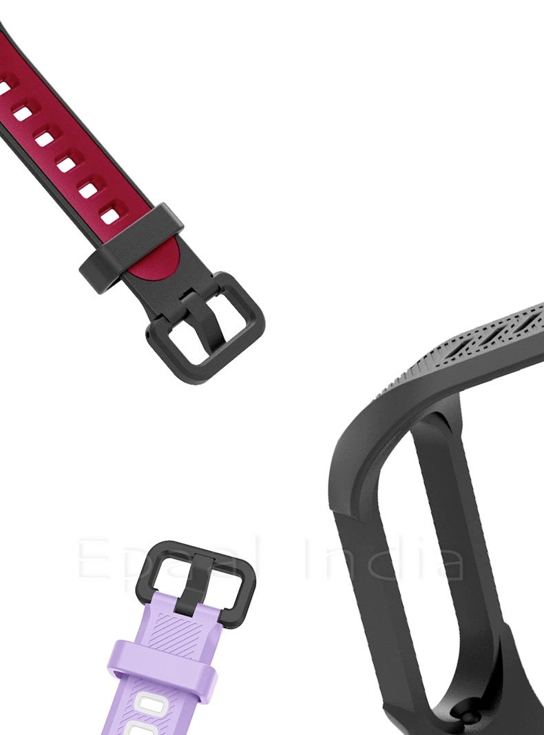 Epaal Mi Band 6 / Mi Band 5 Rugged and Tough Bracelet Silicone Replacement Strap