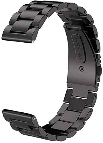 Epaal® 22 mm Stainless Steel Metal Strap for Realme Watch 2/2 Pro/S/S Pro,Amazfit Pace/Stratos,Samsung Gear S3 Frontier/Classic
