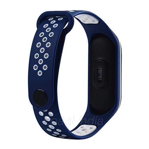 Epaal Mi Band 4 / Mi Band 3 - Nike Style Sports Breathable Silicon Replacement Strap