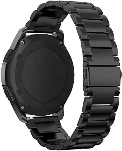 Epaal® 22 mm Stainless Steel Metal Strap for Realme Watch 2/2 Pro/S/S Pro,Amazfit Pace/Stratos,Samsung Gear S3 Frontier/Classic