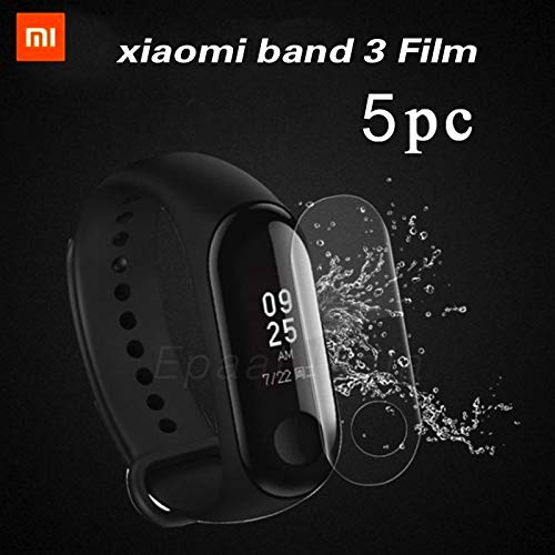 Epaal Soft TPU Flexible Screen Protector for Xiaomi Mi Band 3 (Transparent) - Pack of 5