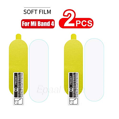 Epaal Mi Band 4 Soft TPU Flexible Screen Protector (Transparent) - Pack of 2