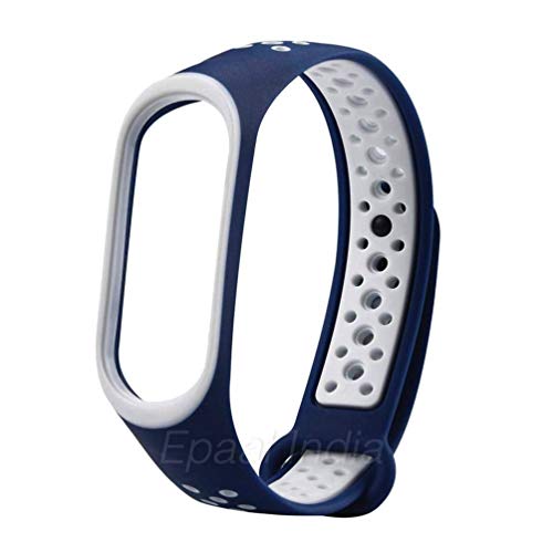 Epaal Mi Band 4 / Mi Band 3 - Nike Style Sports Breathable Silicon Replacement Strap