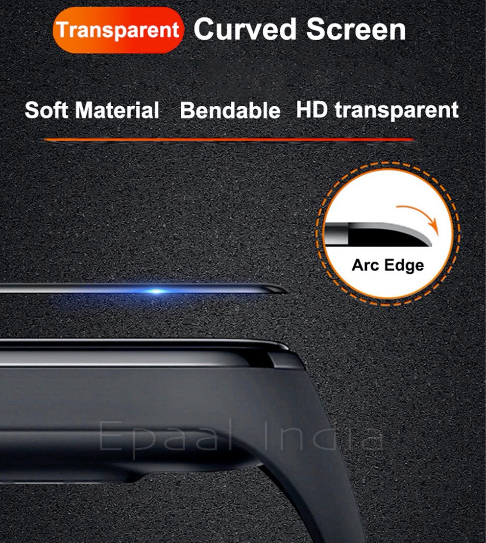 Epaal Mi Band 6 / Mi Band 5 3D Protective Screen Guard Film, PMMA+PU Edge to Edge Screen Protection