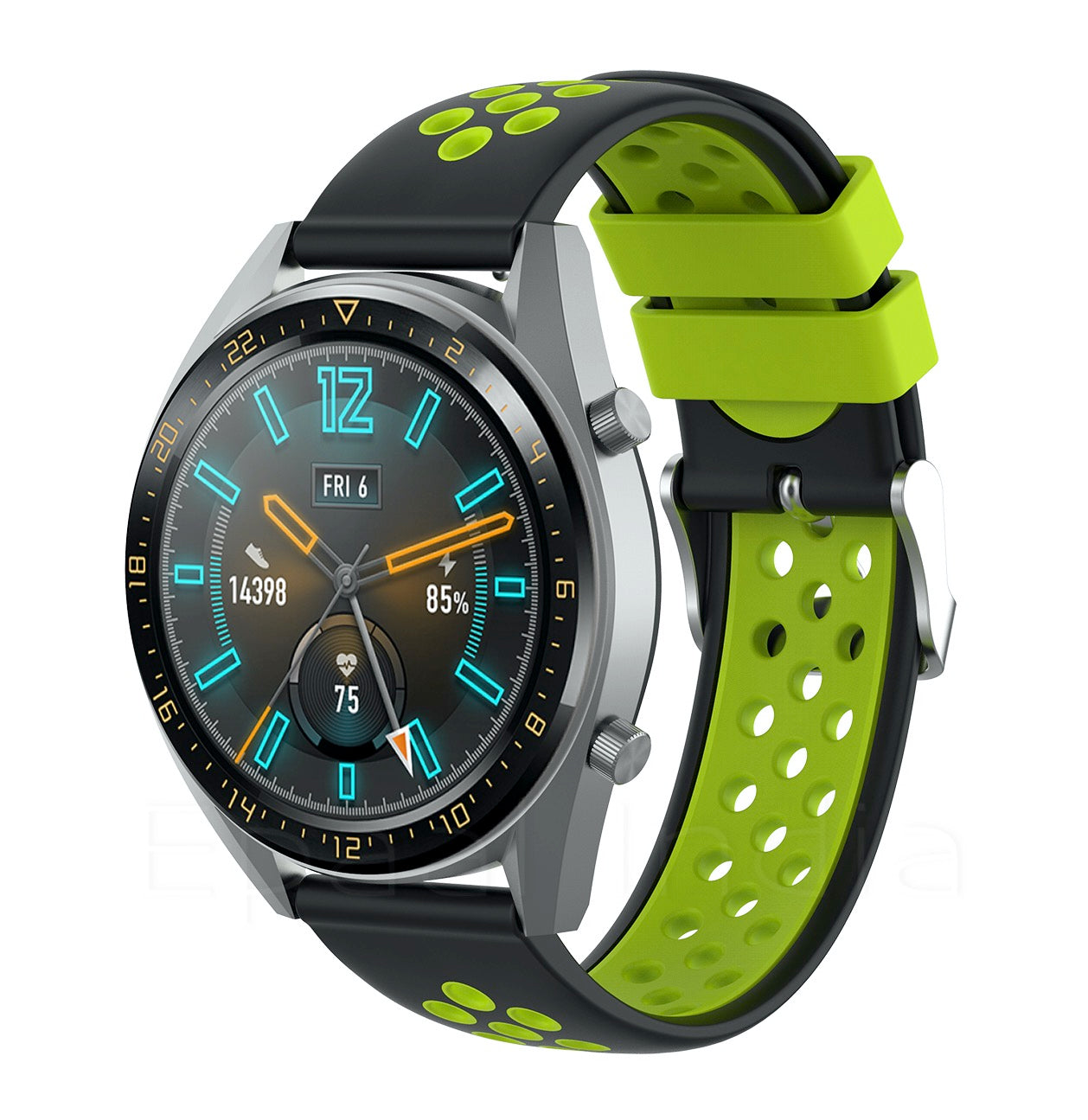 Epaal 22mm Universal Silicone Strap with Flat Metal Buckle for Samsung Watch 3 45mm/Gear S3 Classic/Frontier/Huawei GT2/Realme Watch 2/2 Pro/S/S Pro