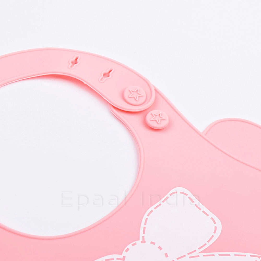 Waterproof Silicone Bib for Feeding Infants and Toddlers (6M to 5 Yr) Easily Wipes Clean! Comfortable Soft Baby Bibs Keep Stains Off!