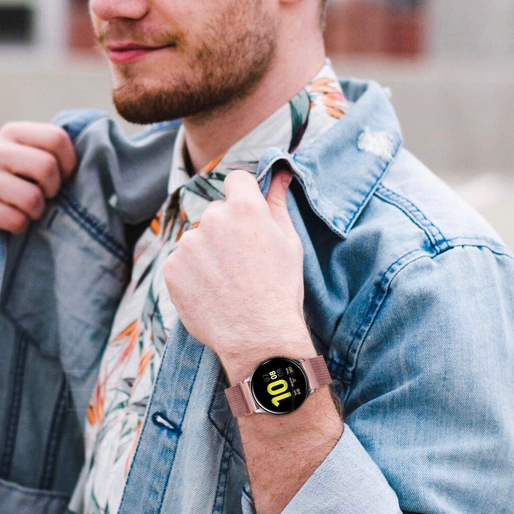 Epaal 20mm Magnetic Mesh Universal Strap for Amazfit Bip, Amazfit GTS, GTS 2, GTS 2 Mini, Bip 2, Bip S, Bip U, Bip U Pro, Bip Lite and More