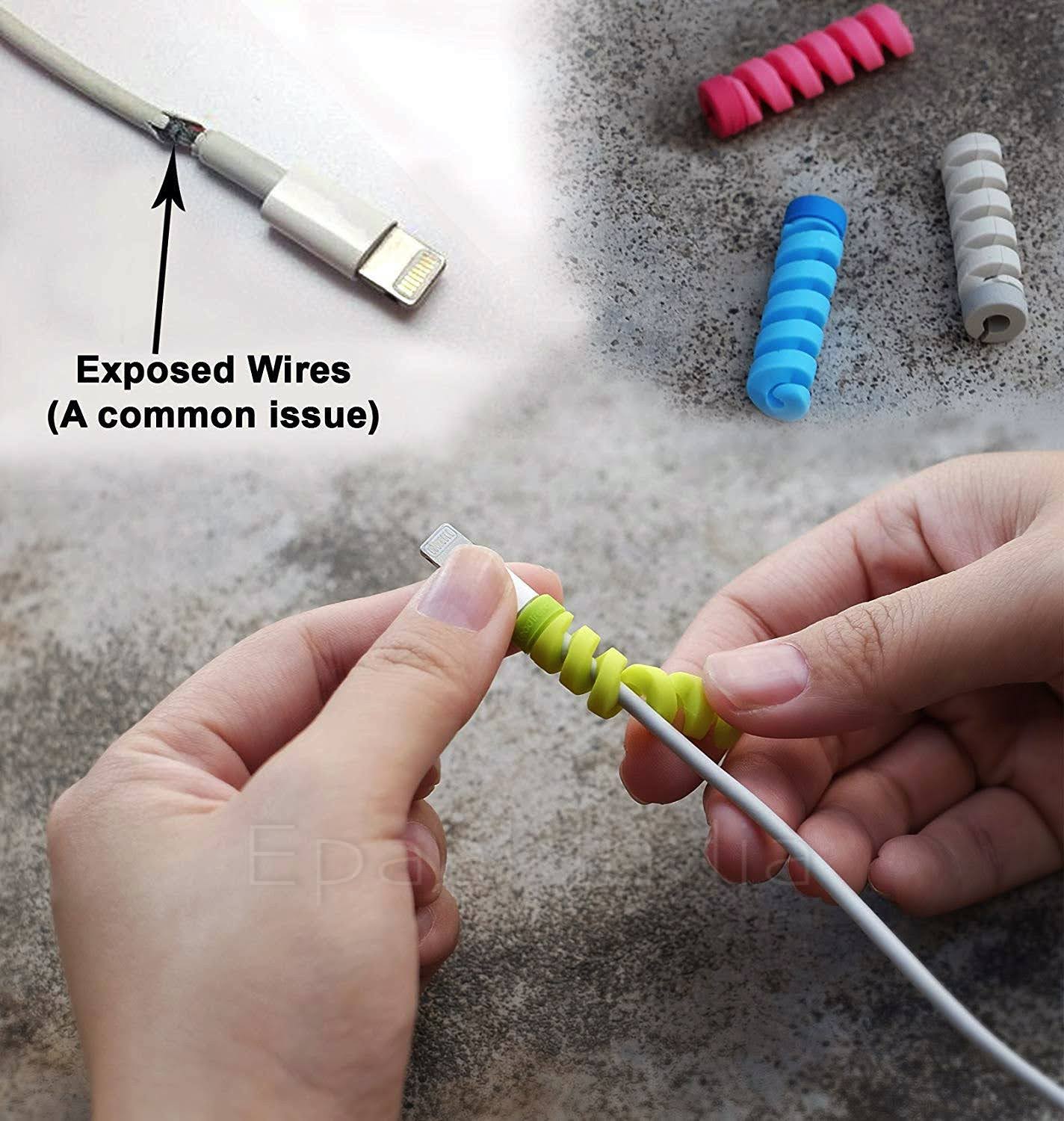 [Clearance] Spiral Charger Cable Protector Data Cable Saver Charging Cord Protective Cable Cover Headphone MacBook Laptop Earphone Cell Phone