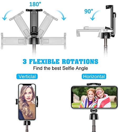 Epaal EPLR1B Bluetooth Selfie Stick Tripod - Black