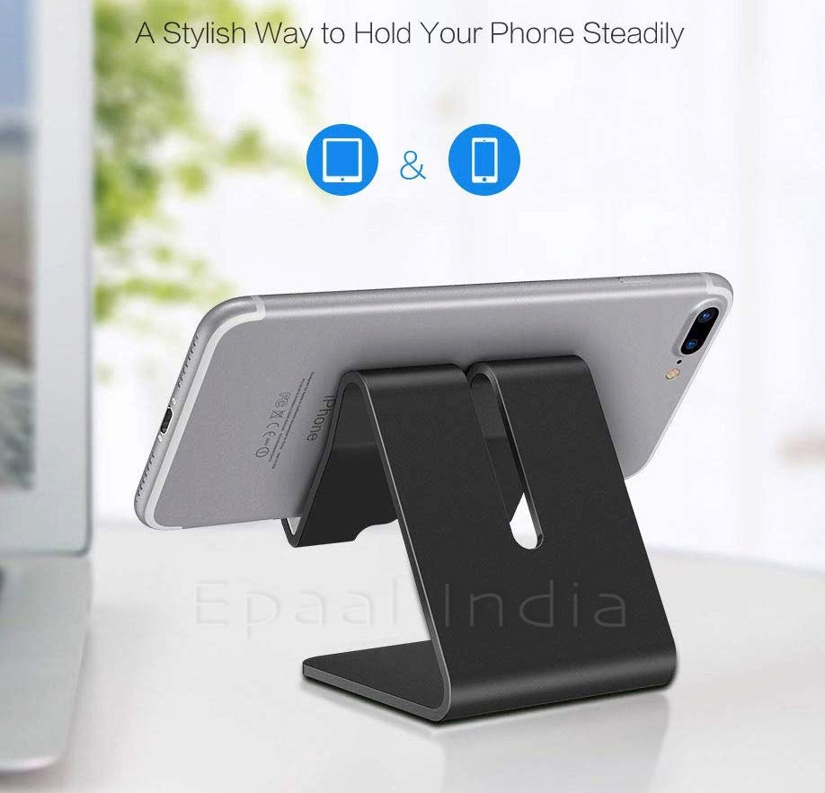 Aluminium Desktop Stand Holder for Mobile Phone and Tablet (Up to 10.1 inch) Cell Phone Stand Tablet Stand