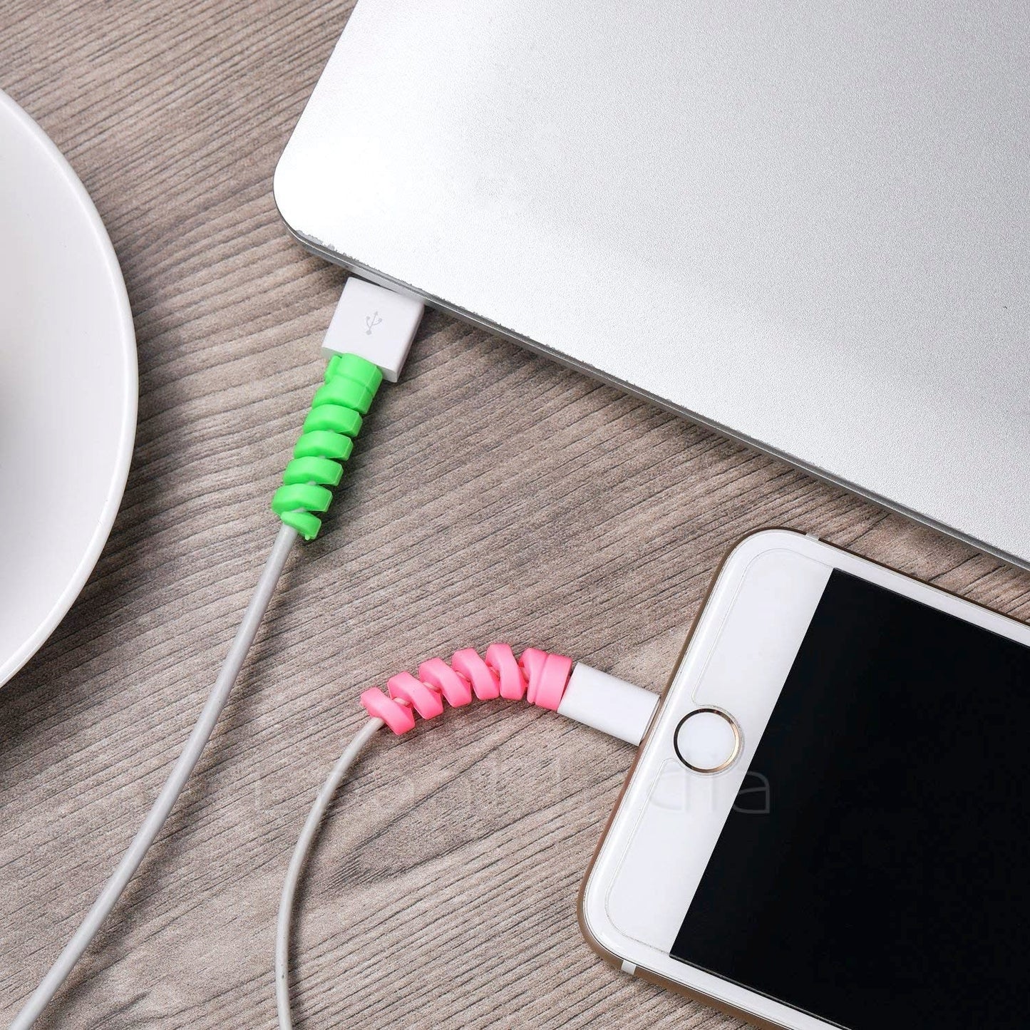Epaal Spiral Charger Cable Protector Data Cable Saver Charging Cord Protective Cable Cover Headphone MacBook Laptop Earphone Cell Phone