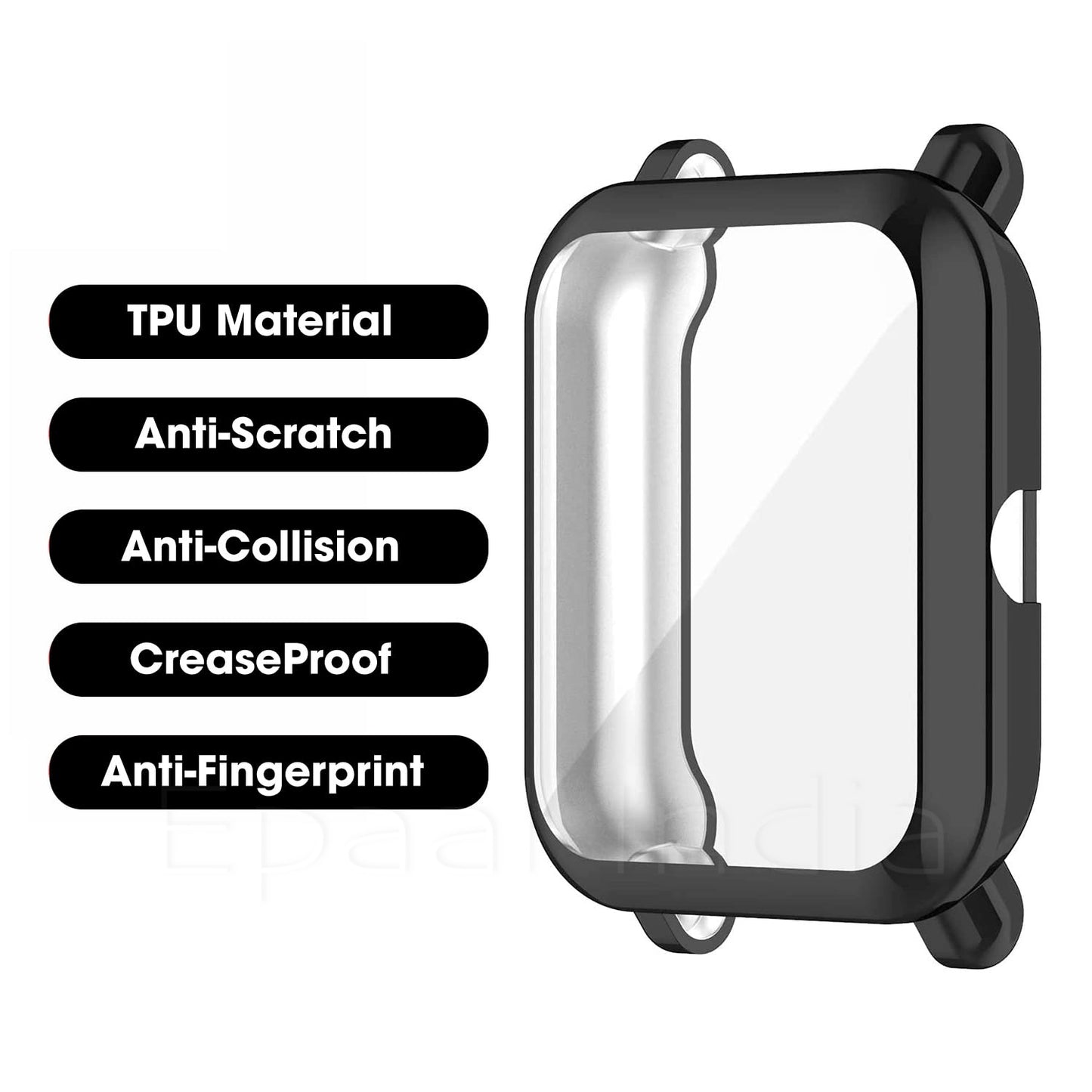 Epaal Soft TPU Screen & Bumper Case for Amazfit GTS 2 Mini/ BIP U /Bip U Pro/ BIP Lite/Bip S/Bip S Lite Smart Watch