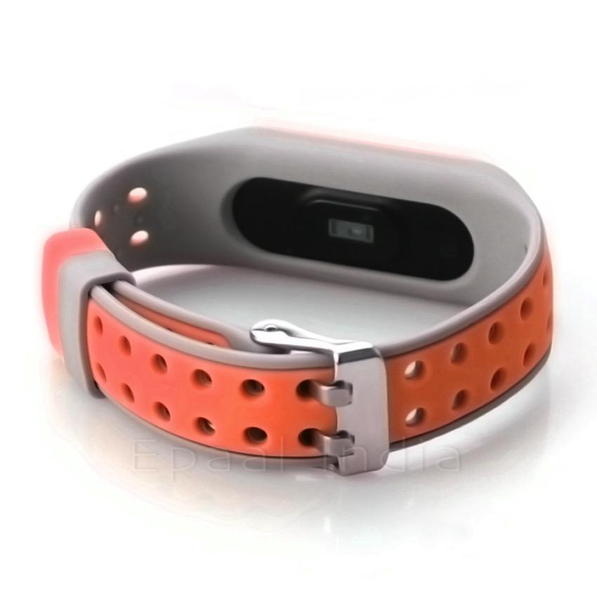 Epaal Mi Band 3 / Mi Band 4 Super Soft Durable Silicone Strap with Metal Buckle