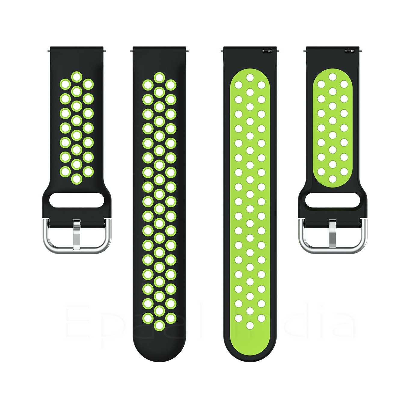 Epaal 20mm Sports Dual Color Straps for Realme Watch, Amazfit Bip, Amazfit GTS, Galaxy Watch Active 2, Gear S2 Classic, Samsung Gear smartwatch
