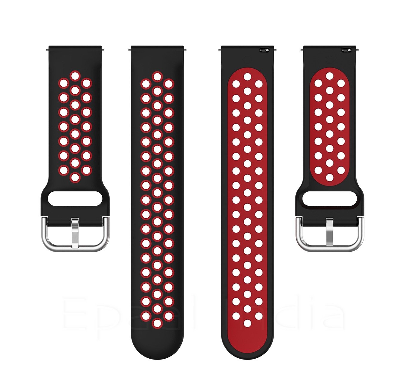 Epaal 20mm Sports Dual Color Straps for Realme Watch, Amazfit Bip, Amazfit GTS, Galaxy Watch Active 2, Gear S2 Classic, Samsung Gear smartwatch
