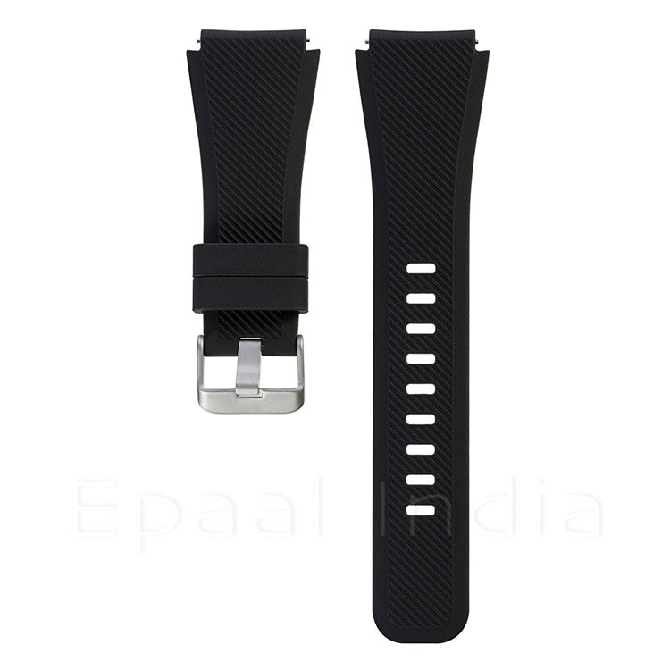 Epaal 22mm Universal Silicone Strap Cross Lines Texture for Samsung Watch 3 45mm / Samsung Gear S3 Classic/Frontier/Huawei GT2/Realme S/S Pro