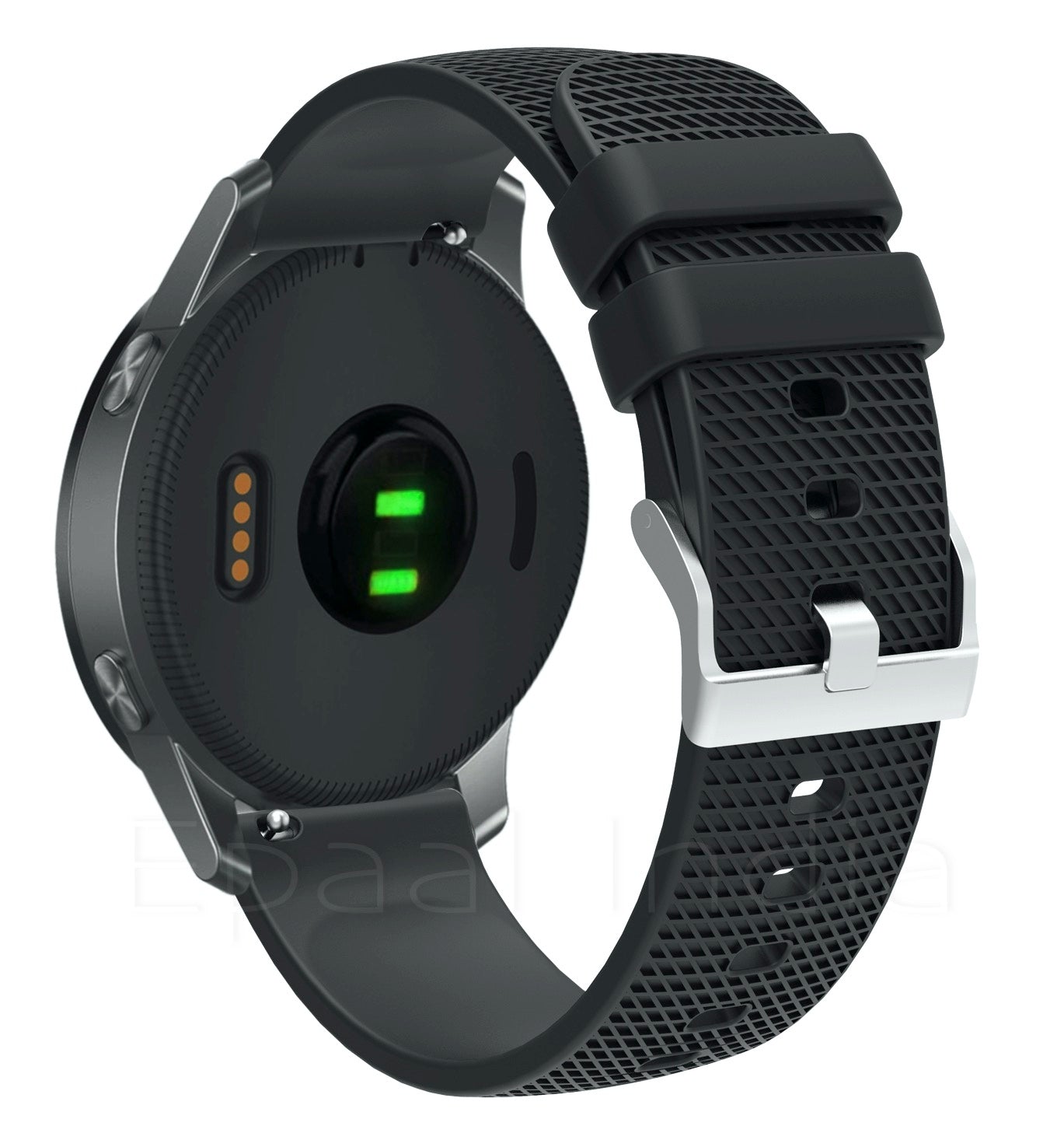 Epaal 19mm Universal Silicone Strap with Dash Texture Metal Buckle for Noise ColorFit Pulse, Noise ColorFit Pro 2/Oxy, Boat Storm, Realme Watch