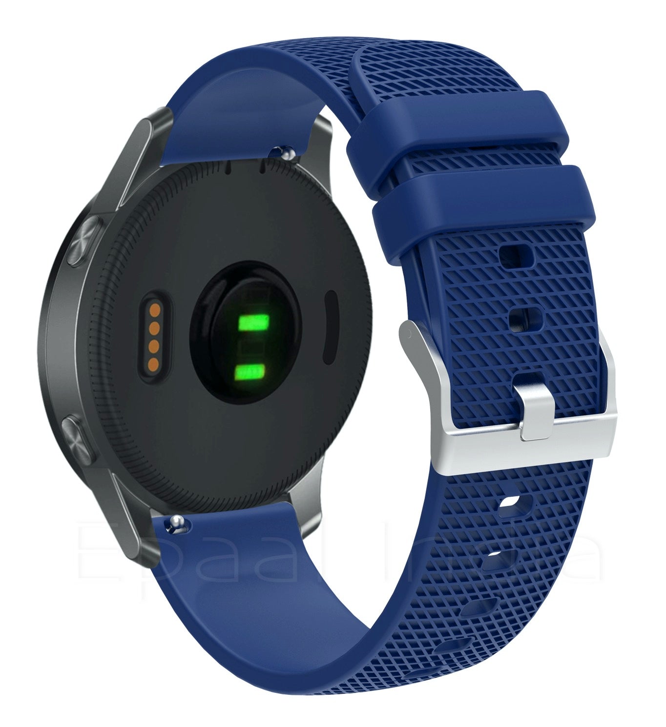 Epaal 19mm Universal Silicone Strap with Dash Texture Metal Buckle for Noise ColorFit Pulse, Noise ColorFit Pro 2/Oxy, Boat Storm, Realme Watch