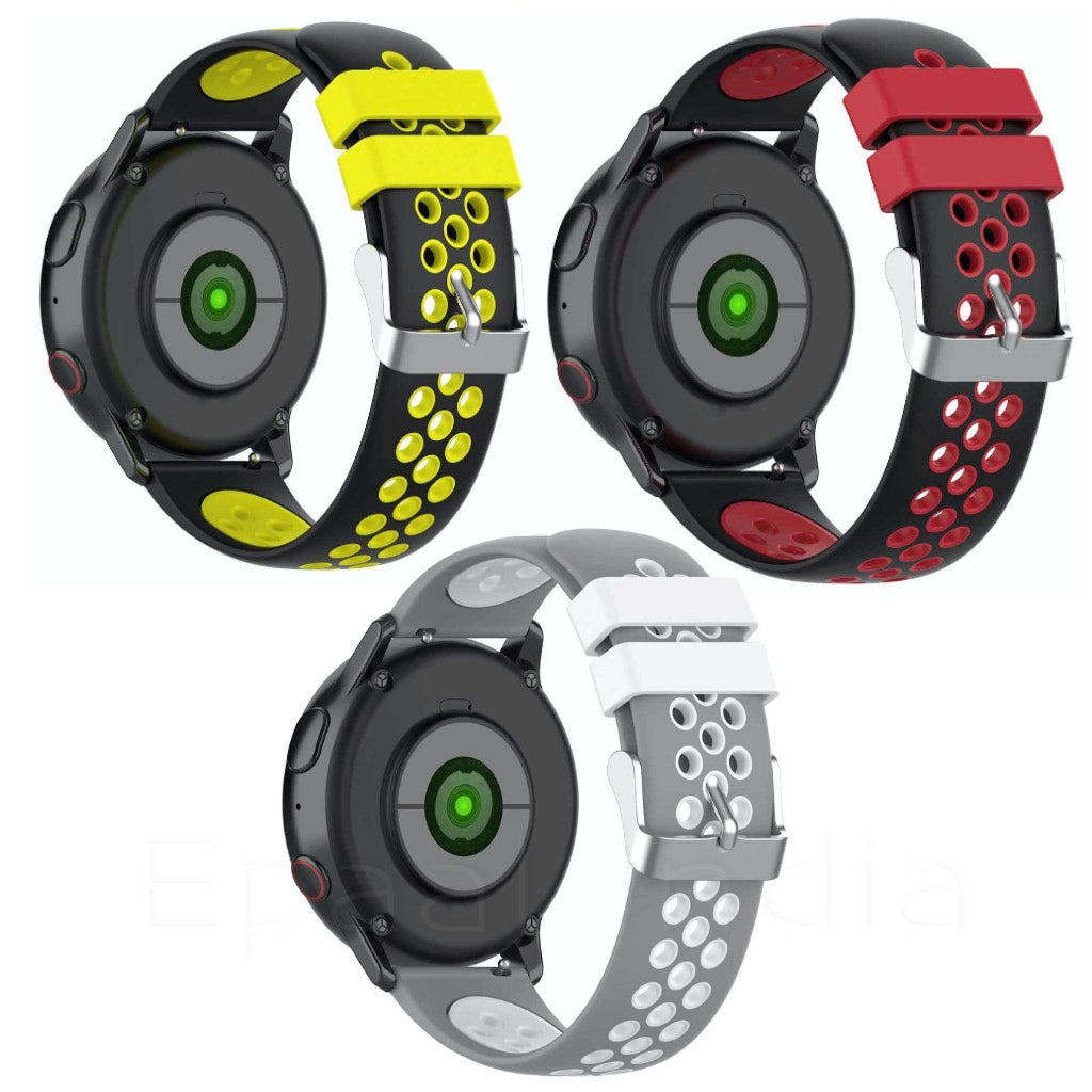 Epaal Pack of 3, 20mm Sports Metal Buckle Straps for Realme Watch, Amazfit Bip, Amazfit GTS, Galaxy Watch Active 2, Gear S2 Classic, Samsung Gear